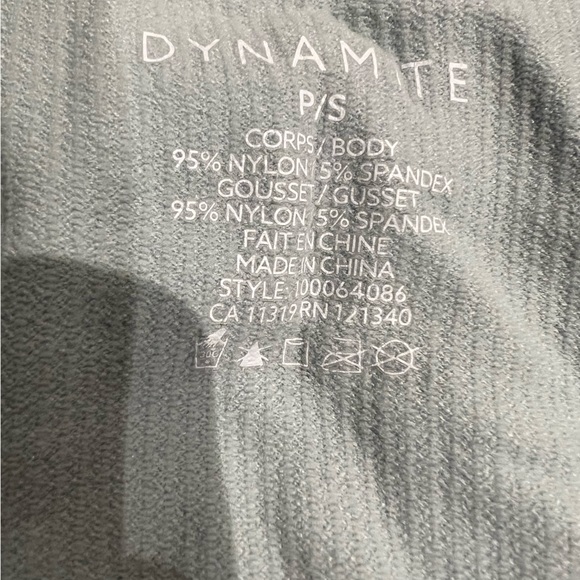 Dynamite Seamless Tank Bodysuit Mint Green - Picture 3 of 4